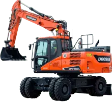 Длиннорукий экскаватор Doosan 180W-V Long